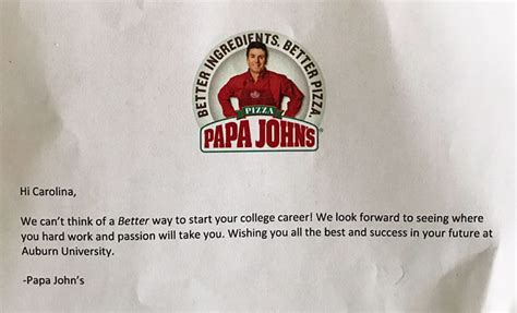 Teenager Gets Accepted To Yale Thanks To Her Creative Pizza Essay About Papa John S And Their