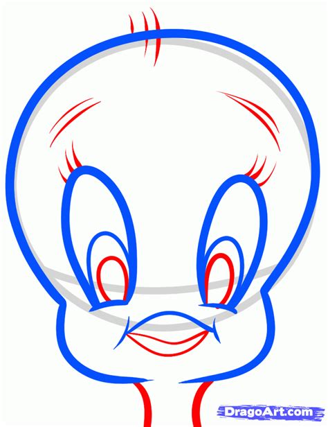 How To Draw Tweety Easy Step By Step Cartoon Network
