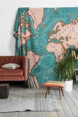 Urban Outfitters Tapestry World Map Photos