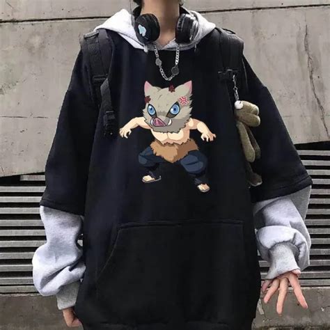 Inosuke Hashibira Demon Slayer Kimetsu No Yaiba Anime Hoodie Sweatshirt