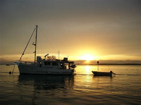 Free Images Sea Ocean Horizon Sunrise Sunset Boat Morning