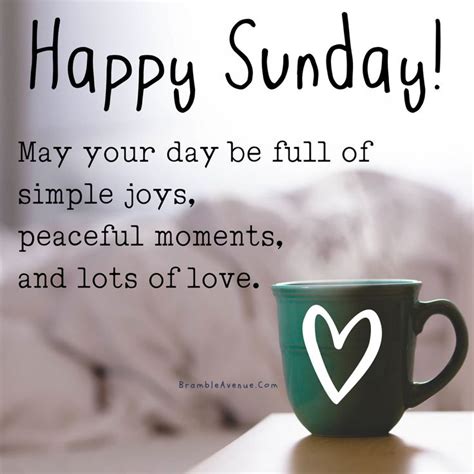 Happy Sunday Coffee Mug Image Quote Bramble Avenue Happy Sunday