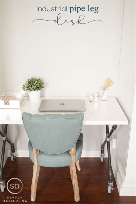 Care for a diy pipe leg table tutorial? DIY Industrial Pipe Leg Desk : Craft Room : Part 7