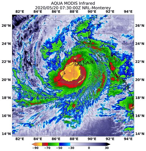 Nasa Satellites Covering Typhoon Amphan Headed For Landfall