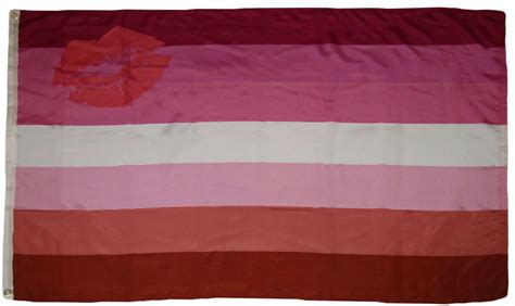 Lipstick Lesbian Pride Flag 3x5ft With Grommets Lgbtqia Lesbian Pride 100d R1
