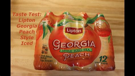 Taste Test Lipton Georgia Peach Style Iced Tea Youtube