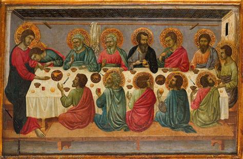Museum Art Reproductions The Last Supper 1324 By Ugolino Di Nerio