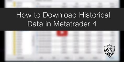 Data this section deals with all the requests for price data, social data and historical data. How to Download Metatrader 4 Historical Data ? Trading Heroes