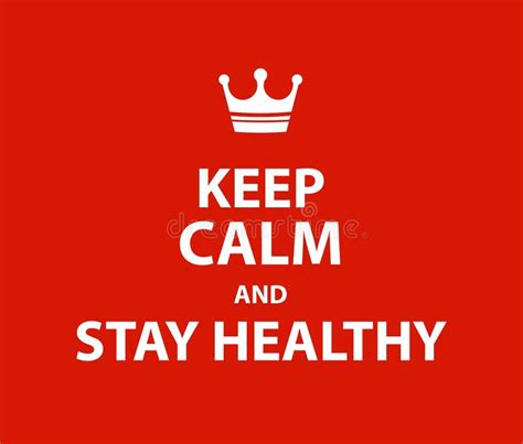 Keep Calm And Stay Healthy Poster Avoid The Virus Infection Disease