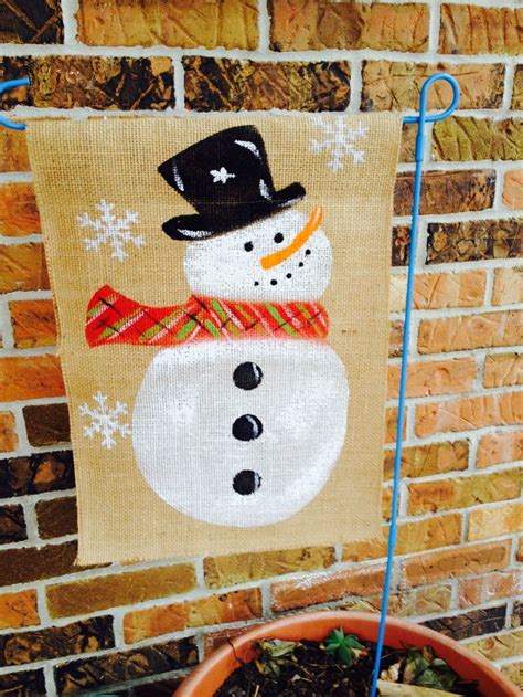 Burlap garden flags for all seasons. A personal favorite from my Etsy shop | Burlap garden ...