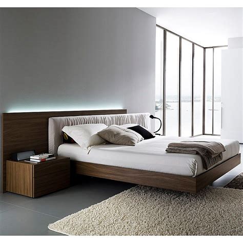 Modern Rustic Floating Style Bed Frame In Full Size Onechitecture