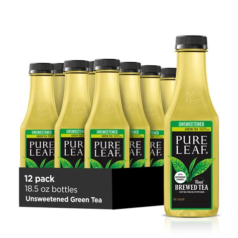 12 Bottles Pure Leaf Unsweetened Green Iced Tea 185 Fl Oz Home