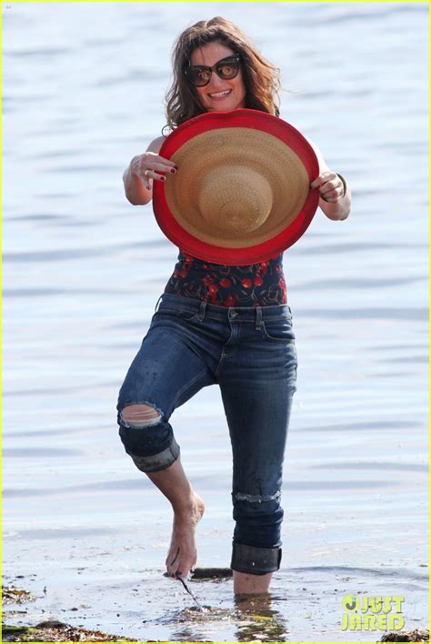 Idina Menzel Runs Along The Beach For Beaches Scene Photo