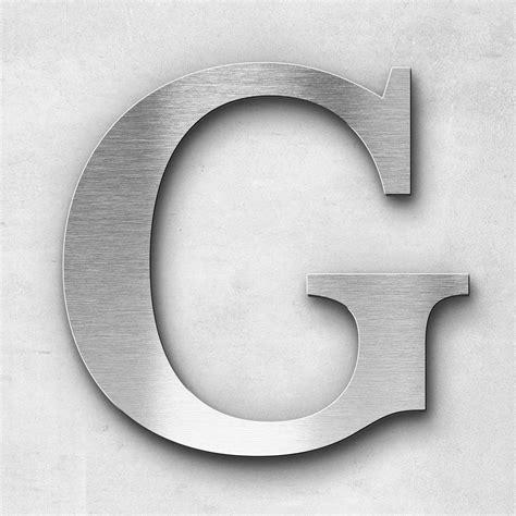 Metal Letter G Uppercase Serif Series