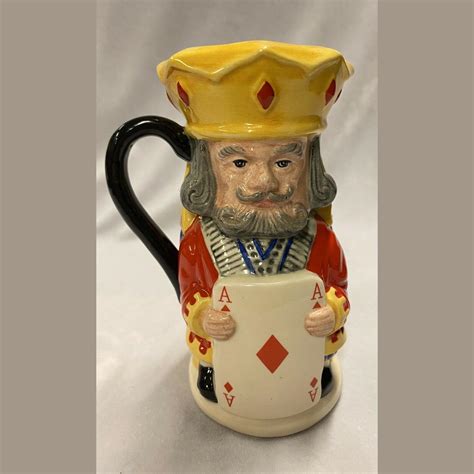 Vintage Royal Doulton King And Queen Of Diamonds Two Sided Toby Jug
