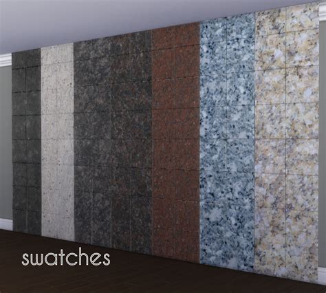 Mod The Sims Glossy Granite Wall Tiles