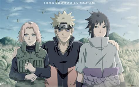 Naruto Shippuden Đội 7 Reunited Hd Tải Xuống Hình Nền