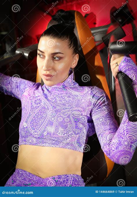 Beautiful Russian Model Fitness Shoot In Gym Stock Image Image Of Hard Fitness 144664869