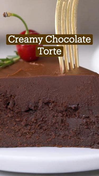 Creamy Chocolate Torte In 2023 Chocolate Chip Cookies Chocolate Torte Torte
