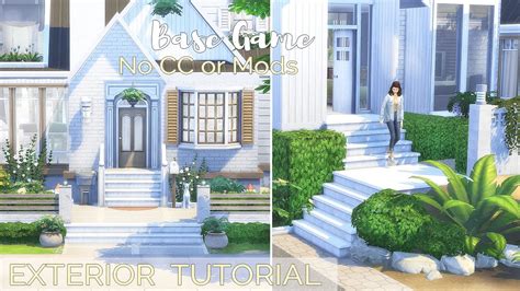 Exterior • Landscaping Ideas Base Game Tutorial No Cc Or Mods The