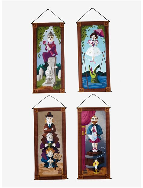 Disney The Haunted Mansion Stretching Portraits Garden Hanging Banners