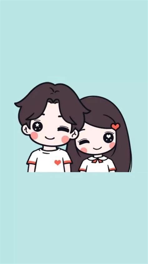Search free cute couple wallpapers on zedge and personalize your phone to suit you. Image by ป่านแก้ว | Cute cartoon drawings, Cute cartoon ...