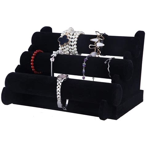 Juvale Velvet Jewelry Display Stand Holder For Bracelets And Bangles