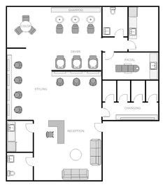 You will be responsible for obtaining a valid co from a local government authority. 27 Best SALON FLOOR PLAN images | How to plan, Salon ...