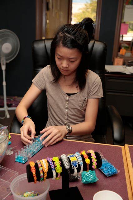 Rubber band hairstyle with straight hair. Rainbow Loom's Success, From 2,000 Pounds of Rubber Bands ...
