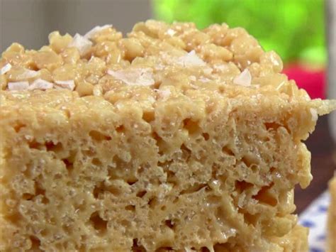 Salted Caramel Crispy Treats : Jamie Deen : Food Network | Crispy treats recipe, Crispy treats ...