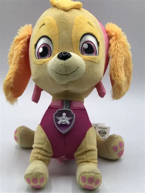 Skye Paw Patrol Nickelodeon Real Talking Plush Stuffed Dog Works Spin