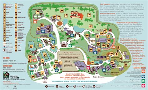 Zoo Map Zoo Map Theme Park Map Illustrated Map