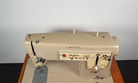 Vintage Sewing Machine Singer Zig Zag Stylist Model With Pedal Ebay