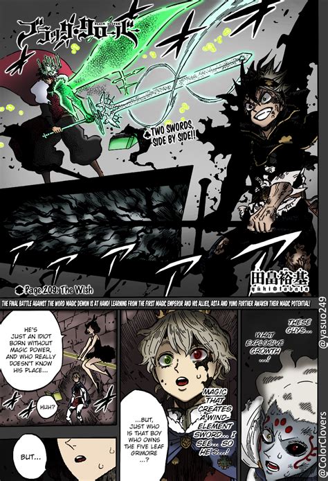 Black Clover Manga Colored