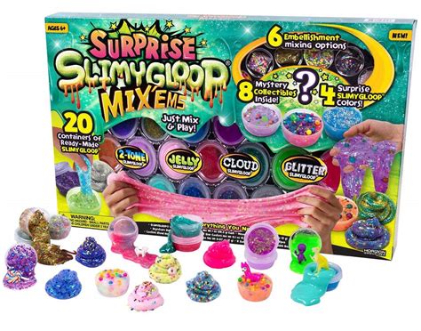 Surprise Slimy Gloop Slime Mix Ems 20 Containers 6 Embellishment8