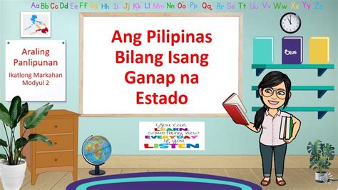 Ang Pilipinas Bilang Isang Ganap Na Estado Ap6 Q3 Module2 Youtube