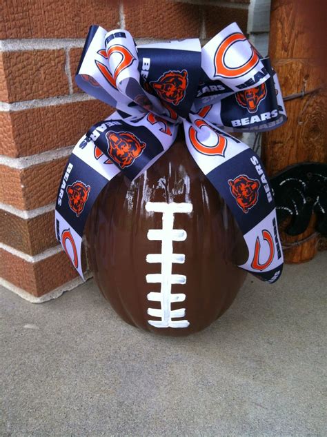 The chicago bears defense, once great, is now old and worn out. Football Pumpkins | Chicago bears, Football crafts ...
