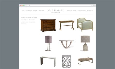 Jojo Bradley Interiors Website Design Responsive Website Design