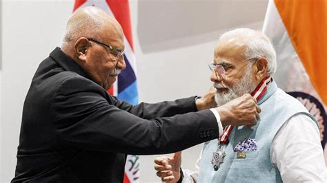 papua new guinea fiji confer highest civilian awards on pm modi latest news india hindustan