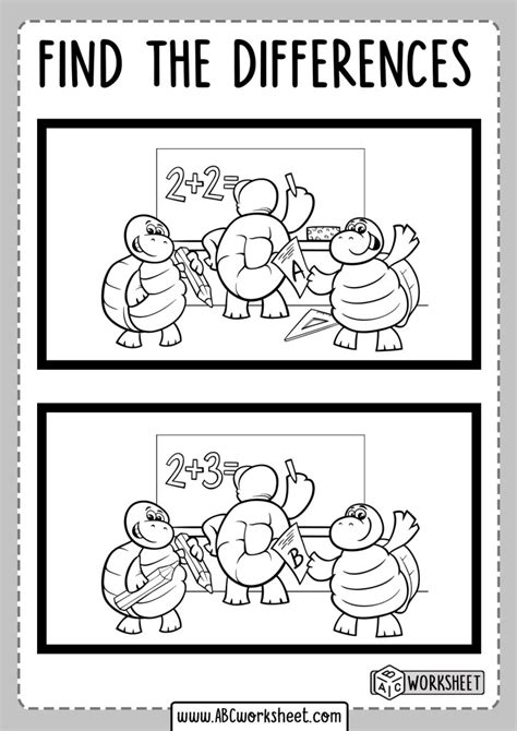 Spot The Difference Worksheets For Kids Worksheets For Pin On