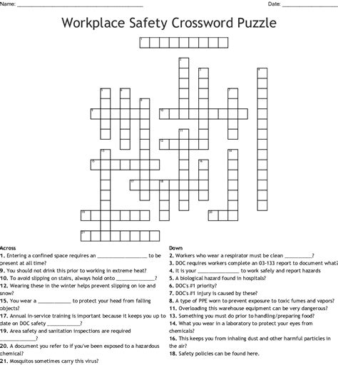 Safety Gloves Protect Your Fingers And Crossword Images Gloves And