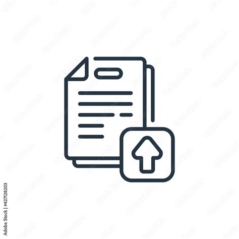 Submit Icon Thin Linear Submit Outline Icon Isolated On White
