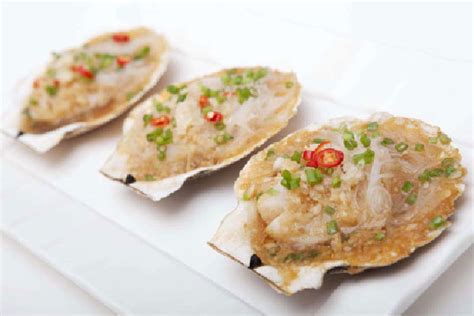 Chinese Style Steamed Scallops Clear Ocean Seafood Vancouver