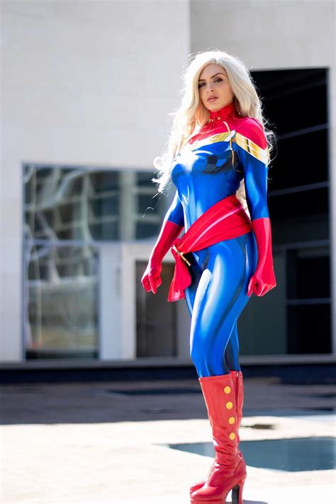 Oc Captain Marvel Cosplay Inspired By J Scott Campbell By Samanthas