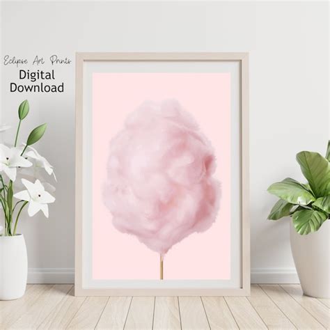 Cotton Candy Print Cotton Candy Printable Art Nursery Wall Etsy