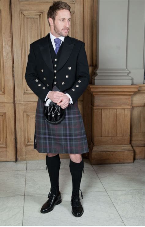 Traditional Scottish Kilts For The Groom At Slater Menswear Model