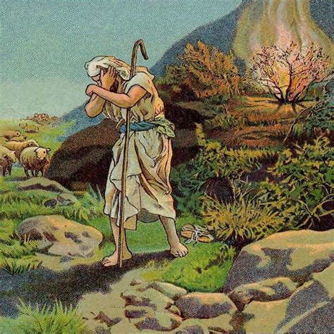 Moses And The Burning Bush Bible Story