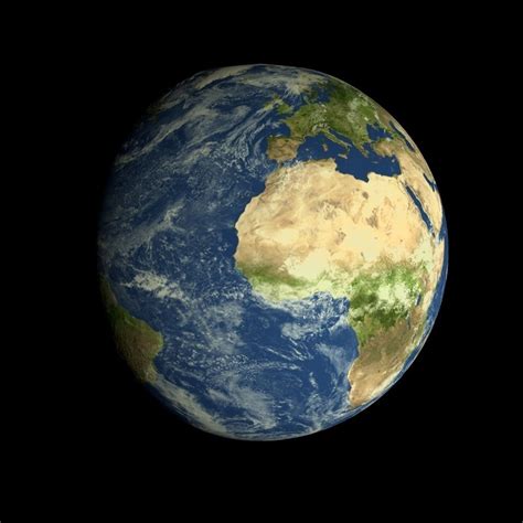 3d Model Animated Realistic Hd Earth Model Vr Ar Low Poly Animated
