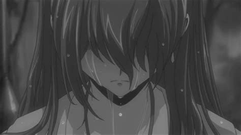 Sad Anime Girl Black And White Wallpapers Top Free Sad Anime Girl