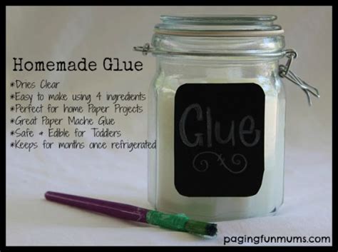 Homemade Glue Perfect For Home Paper Crafts Like Paper Mache And So